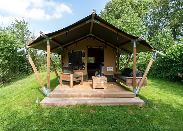 Safari Tent 2 Op Wellness En Stoltenborg Campo de lujo