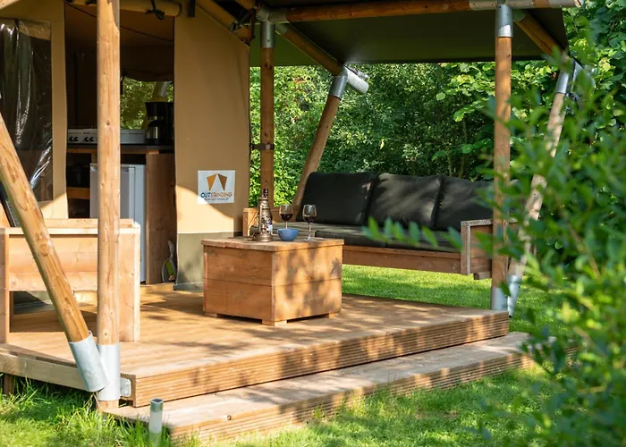 Tente de luxe Safari Tent 2 Op Wellness En Stoltenborg *